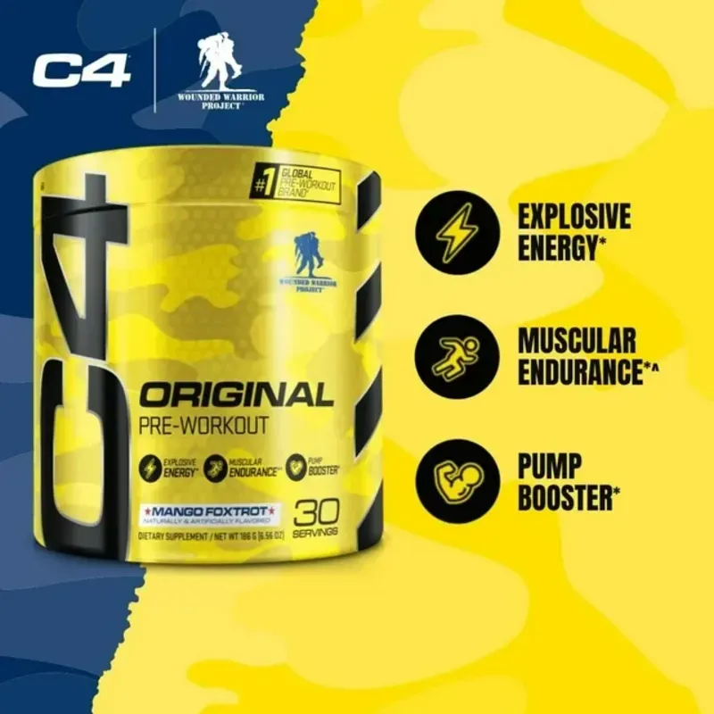 Pre Entreno C4 Original 30 Servicios/ Sabor Mango