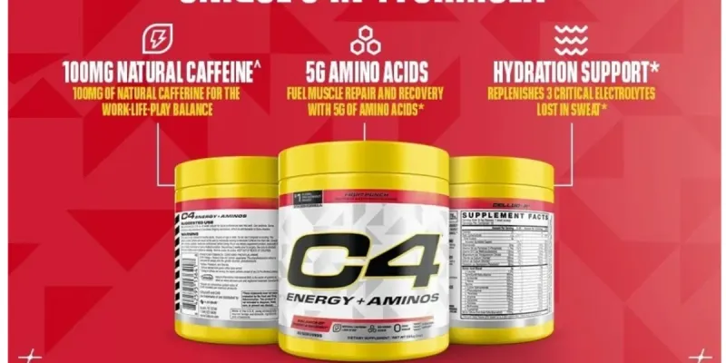 (𝟑 𝐞𝐧 𝟏)  Pre entreno Cellucor C4 Energy + Aminos  30 Servicios