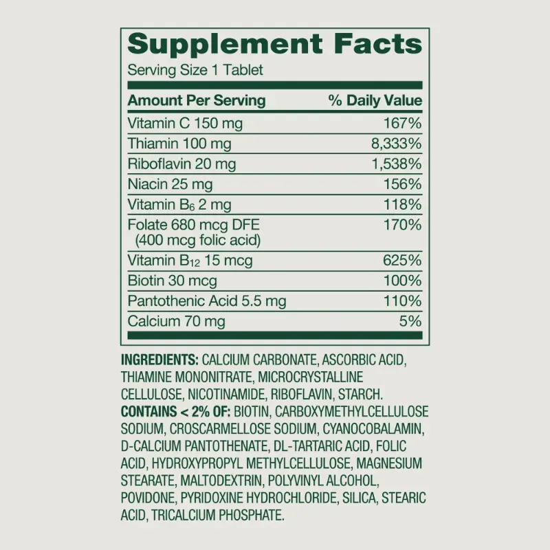 Super Vitamina B_COmplex 250 Tabletas 