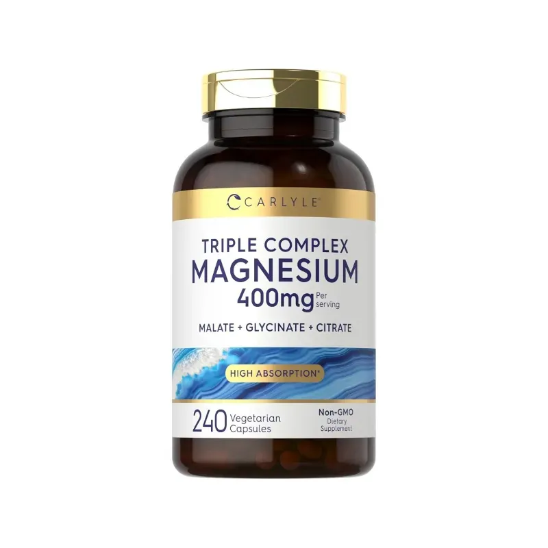 Triple Magnesio Marca Carlyle 400mg, y 240 Tabletas
