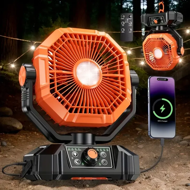 Ventilador Portable 20Mil mAh , 8 Velocidades+Control Remoto (FAN008/N)
