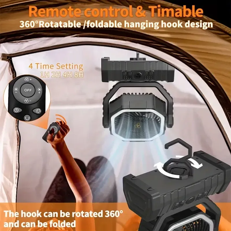 Ventilador Portable de 20Mil mAH +Control Remoto  (FAN006)
