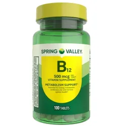 Vitamina B12 Spring Valley 100TAb 