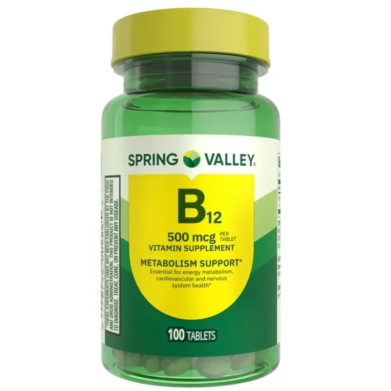 Vitamina B12 Spring Valley 100TAb 