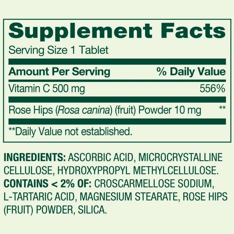 Vitamina C de 500mg de 250 Tabletas