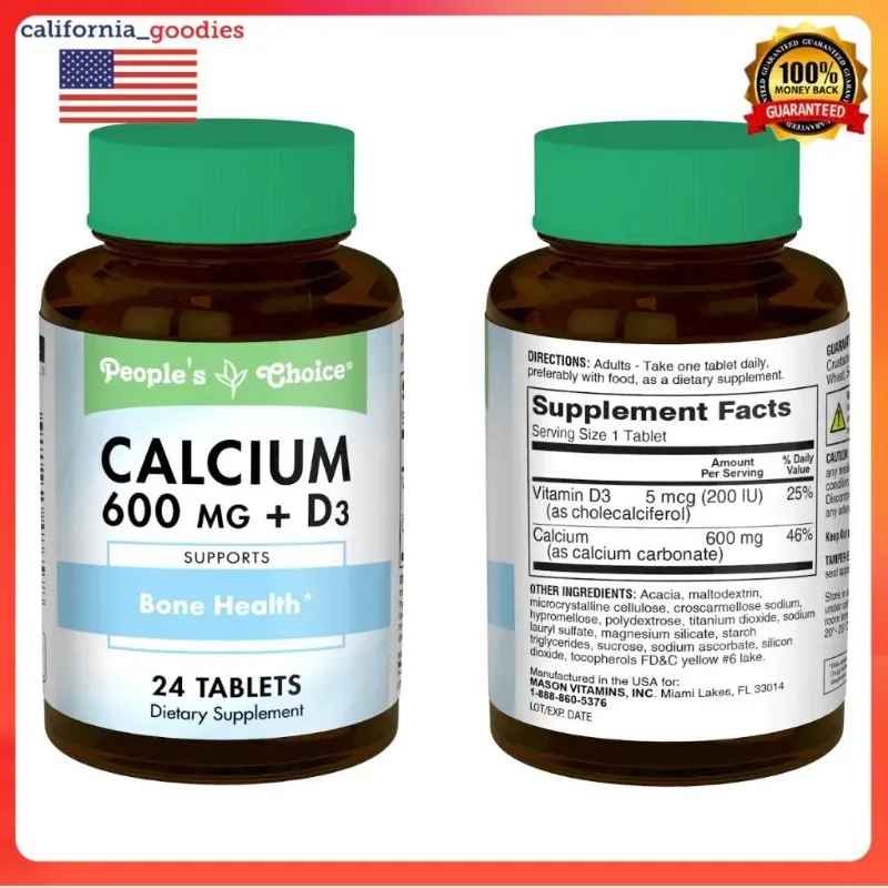 🎁Vitamina Calcio + D3 , 24 Tabletas /Orden Mayor de 45💲  (UN REGALO POR ORDEN ) 