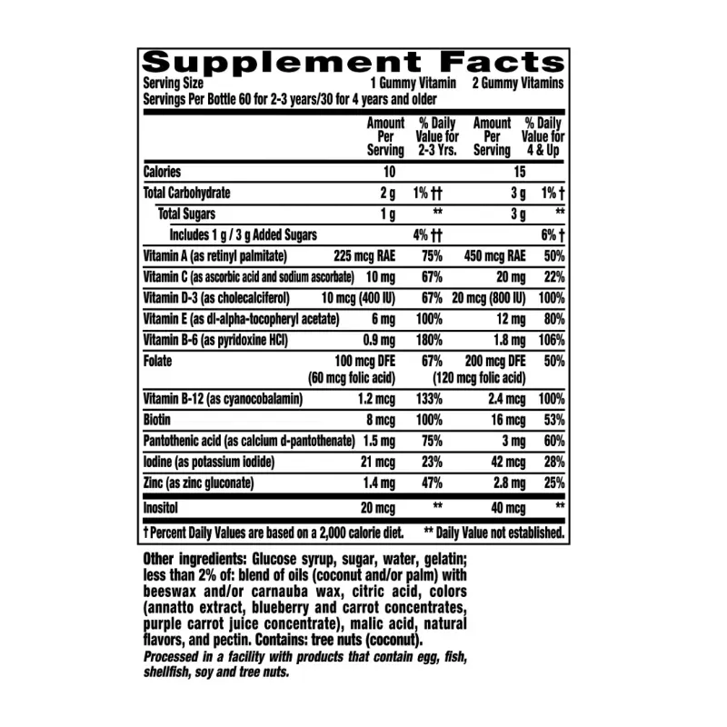 Vitamina para niño 60 Gomitas 