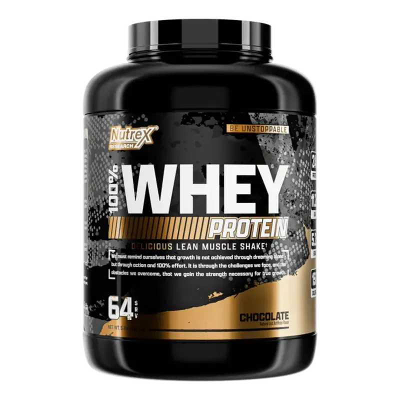 Whey Proteina Nutrex 5.6LB 64 SERVICIOS Sabor CHOCOLATE