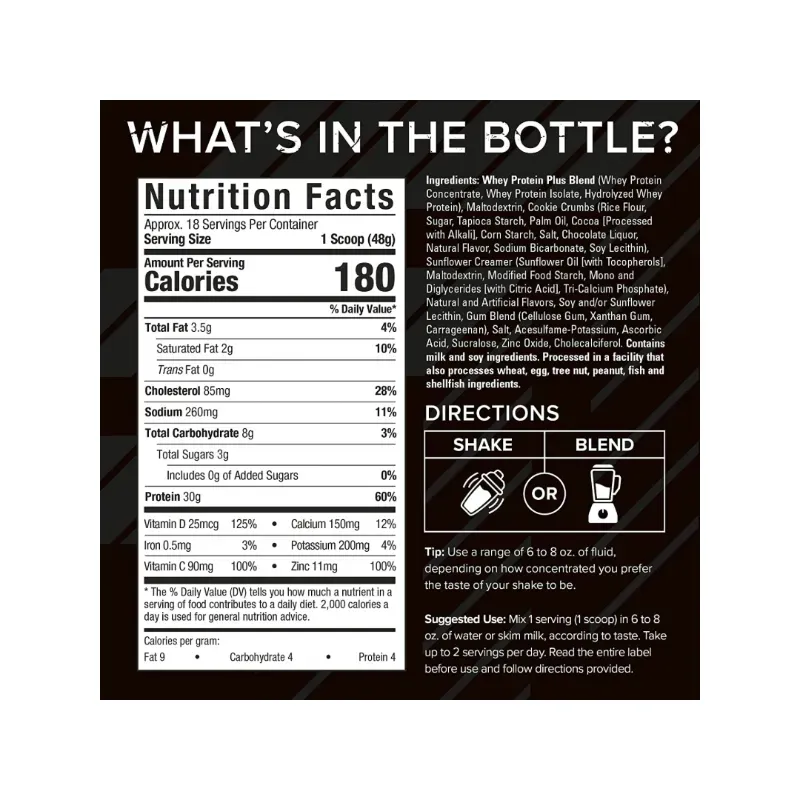 Whey Six Star 18 Servicios 1.8lb Sabor CHOCOLATE
