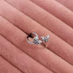 Anillo Abierto Mariposa Reluciente 