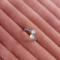 Anillo Alianza Superpuesta Brillante 