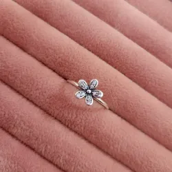 Anillo de margarita deslumbrante