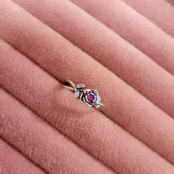 Anillo Rosa de La Bella y La Bestia Edición Princesas Disney 