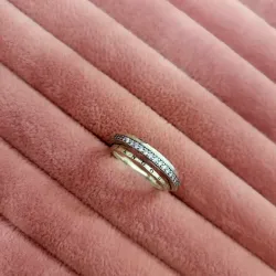 Anillo Triple Alianza en Pavé 