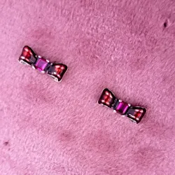 Aretes de Botón Lazo Blancanieves de Disney