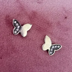 Aretes Mariposa Brillante 