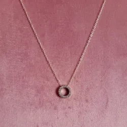 Cadena círculo en Pavé 