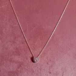 Cadena Corazón Elevado Rosado 