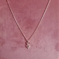 Cadena Nudo Infinito con Perla
