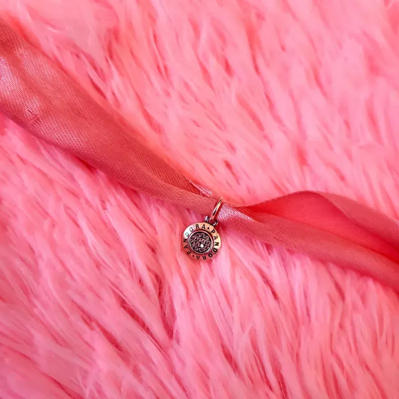 Charm Colgante Circonita Logo