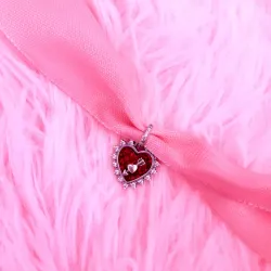 Charm colgante de corazón con flecha giratoria