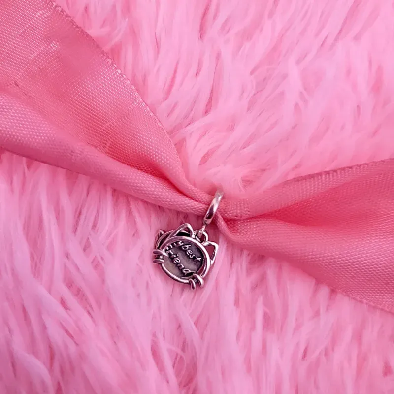 Charm colgante de gato de mi mejor amigo