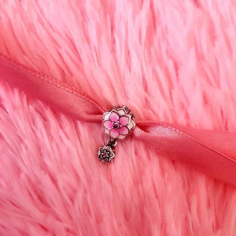 Charm Colgante Doble Flor