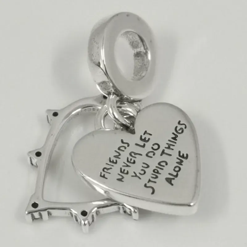 Charm Corazones Entretejidos friends