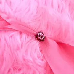 Charm de flor de pensamiento rosa