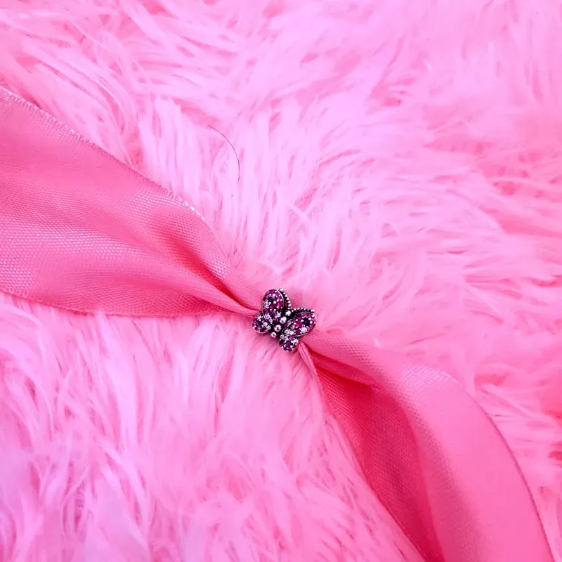 Charm Mariposa Rosa Deslumbrante