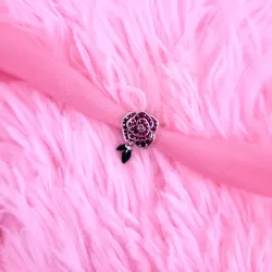 Charm Rosa Floreciendo Brillante 