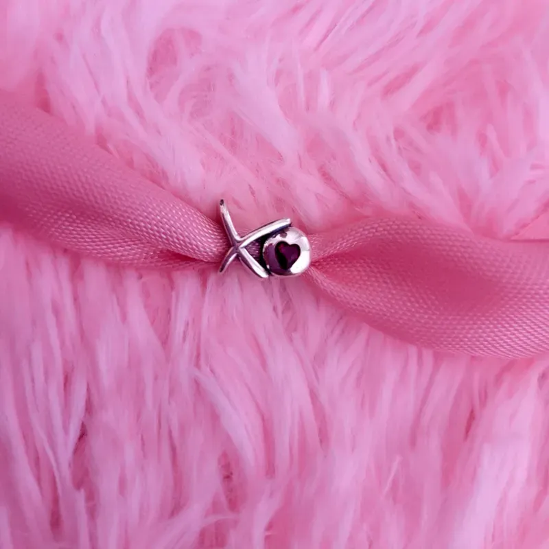 Charm XO Corazón Brillante 