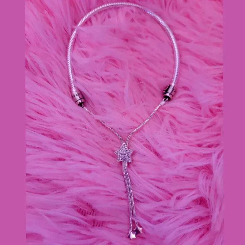 Pulsera Cola de Ratón con estrellas (Ajustable) 