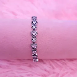 Pulsera Halo Corazones 