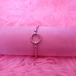 Pulsera Pandora con cadena de serpiente y cierre en forma de O