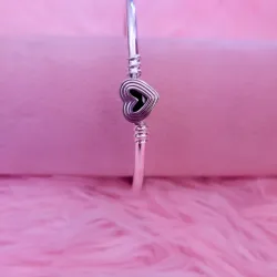 Pulsera Pandora con cierre de corazón 