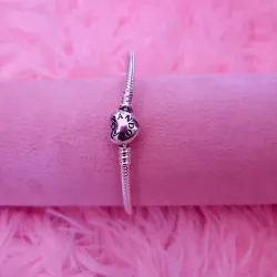 Pulsera Pandora con cierre de corazón clásico  