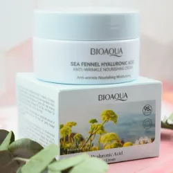 BIOAQUA Crema nutritiva antiarrugas con hinojo marino y ácido hialurónico