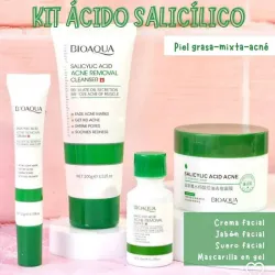 Kit anti acné con ácido salicílico