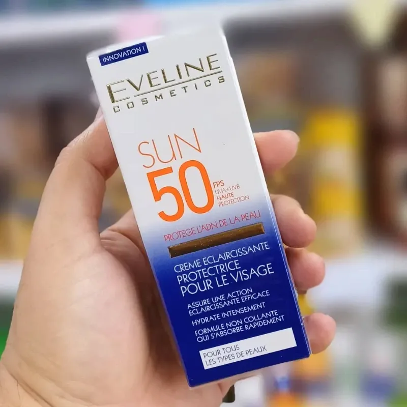 Protector facial aclarante 50spf.
