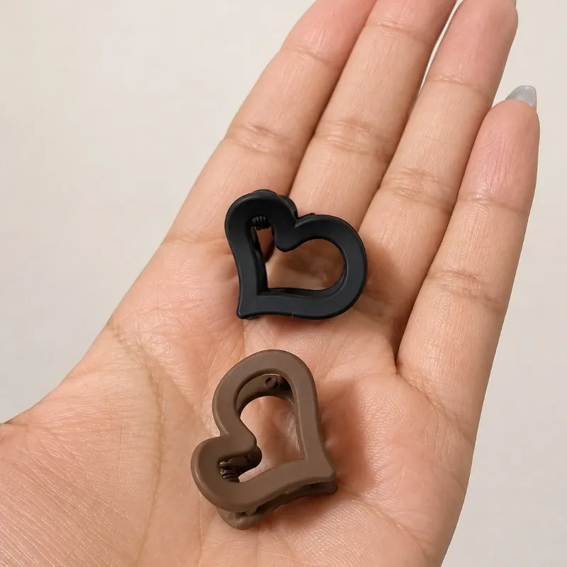 Pinzas de pelo en forma de corazón