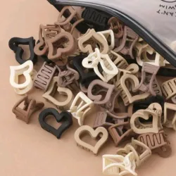 Pinzas de pelo en forma de corazón