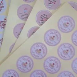 Pegatinas en papel