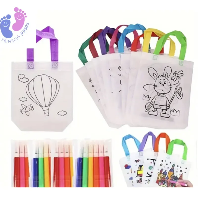 Bolsa Coloreable + plumones