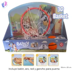🏀 Canasta 3D Basket de Bluey