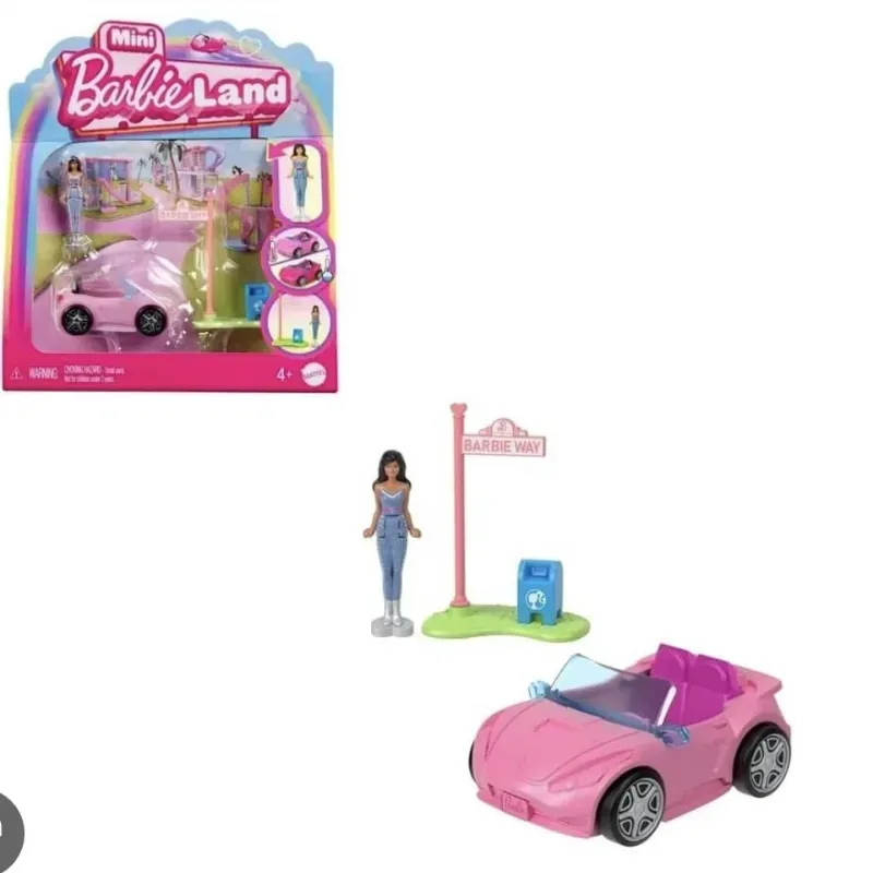 Mini barbie land con carrito