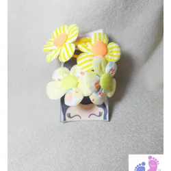 Paq de felpas con flores