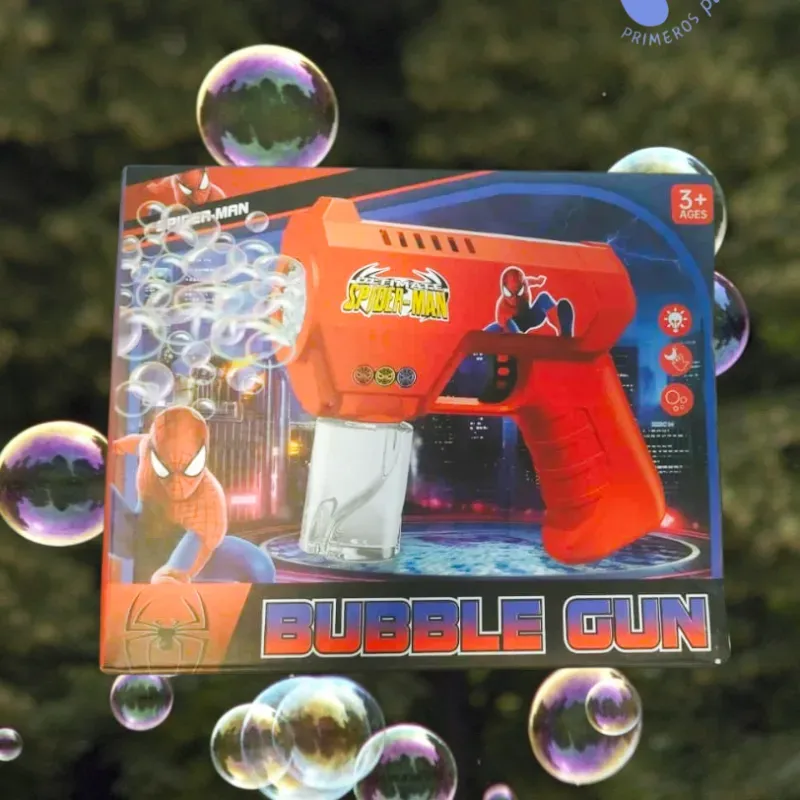 Pistola de burbujas Spiderman
