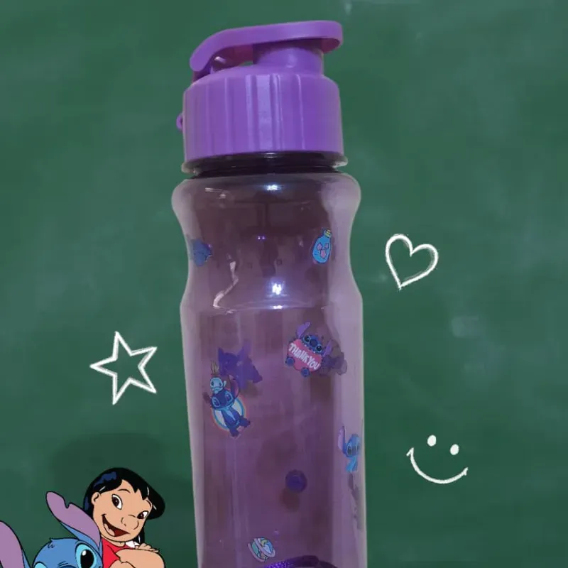 Pomo de agua con calcomanías de stitch