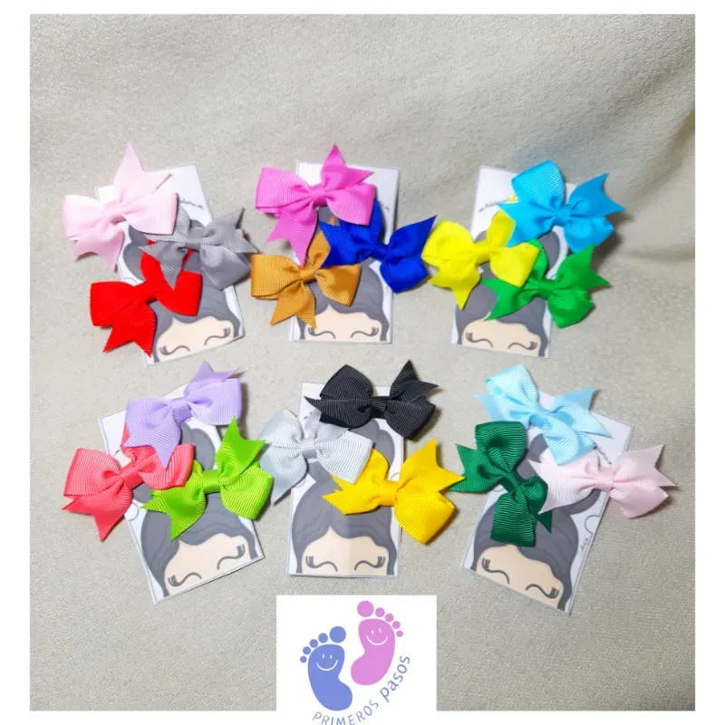 Set de 3 lazos variados colores